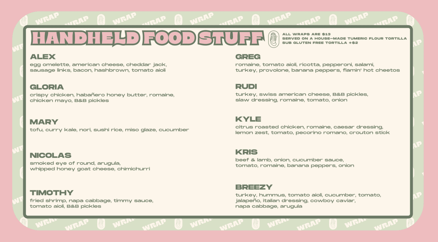 Sandwich Wraps From The Owners Of Wrecktangle Arrive At Graze North